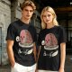 Olive T-Shirt With Funny Hamlet Ham And Skull Graphic Print