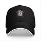 Black baseball cap with oops I summoned anxiety again wizard sloth print