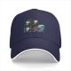 Black Baseball Cap With Sci-Fi Alien Facehugger Art Print