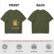 Olive Graphic T-Shirt With Sarcasm Cat Print