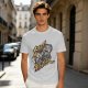 Olive Street Fighter Graphic T-Shirt with Fighting Character Art