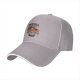 Black baseball cap with 'In Pizza We Crust' graphic print