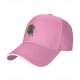 Black Baseball Cap With Fantasy Warrior Silhouette Art Print