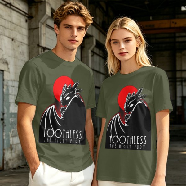Toothless The Night Fury Dragon Graphic T-Shirt