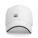 Black Baseball Cap With Cute Drumming Character Embroidery