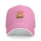 Black Baseball Cap With Cute Cat Feline Good Graphic Print