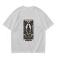 Olive T-Shirt with Urianger Tarot Card Style Graphic Print