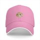 Black baseball cap with cute smiling potato graphic print
