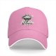 Black baseball cap with 'Have A Rice Day' kawaii rice bowl graphic