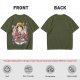 One Piece Luffy Ramen Peace Sign Anime Graphic T-Shirt