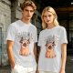 Olive T-Shirt With Funny Pug Graphic And 'I May Be Stupid' Text