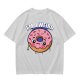 Olive green t-shirt with sad donut graphic and 'I'M A WEIRD' text