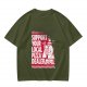 Support Your Local Pizza Dealer Graphic Olive T-Shirt