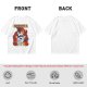 Olive t-shirt with cartoon dog and 'God has allowed me to live another day' print