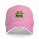 Black Baseball Cap With Goofy Green Slime Monster Print
