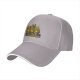 Black Baseball Cap with Halloween Forest Cat Trick-or-Treat Art