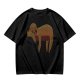 Olive Green T-Shirt with Sleeping Sloth Graphic Print