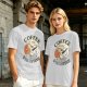 Coffee Is My Valentine Graphic T-Shirt For Coffee Lovers