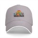 Black Baseball Cap With Cartoon Dog Family Dining Print