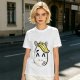 Olive T-Shirt With Cute Cartoon Horse Graphic Print