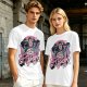 Olive Graphic T-Shirt with The Freak Hellfire Club Rock Print