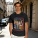 Olive graphic t-shirt with 'Sell Your Soul' kids stand print