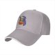 Black baseball cap with grim reaper eating pumpkin ramen graphic