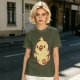 Olive T-Shirt With Cute Cartoon Chick Graphic