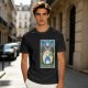 Olive T-shirt with My Neighbor Totoro Forest Spirit Tarot-style Print