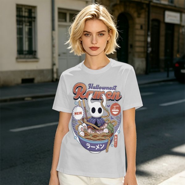 Hollow Knight Hallownest Ramen Graphic T-Shirt Design