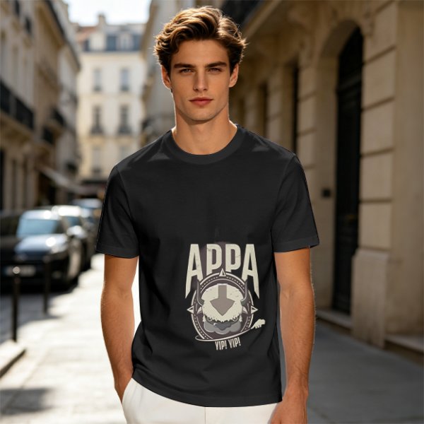 Olive Green Appa Yip Yip Graphic T-Shirt