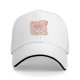 Black Baseball Cap With Pastel Cucumber Themed Graphic Print