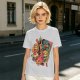 Olive t-shirt with The Legend of Zelda retro game characters print