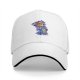 Black Baseball Cap With Cartoon Dog Characters Graphic