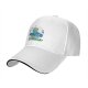 Black baseball cap with classic car and green character graphic