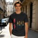 Olive T-Shirt With Cartoon Grill And Skewers Print