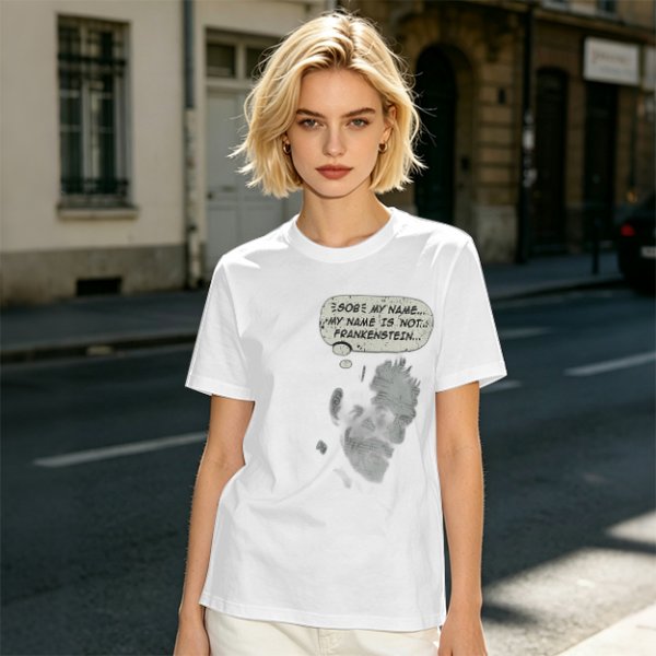 Frankenstein Monster 'My Name Is Not Frankenstein' Graphic T-Shirt