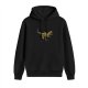 Black Hoodie With T-Rex Dinosaur Graphic Print