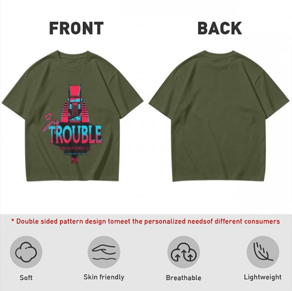 Big Trouble Pork Chop Express 1988 Graphic T-Shirt Design