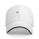 Black Baseball Cap With Small Sloth Face Graphic