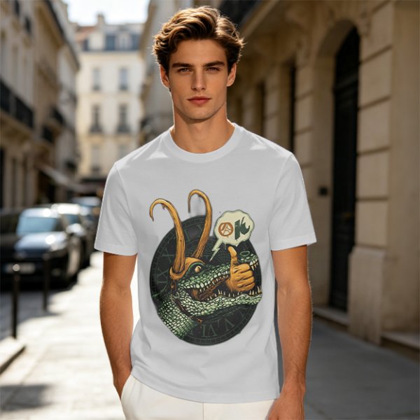 Alligator Loki Thumbs Up Graphic Tee