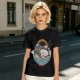 Oversized T-Shirt With Chubby Cat In Ramen Bowl Print
