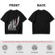 Olive T-Shirt With Evolutionary Human Silhouette Print