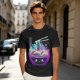 Olive T-Shirt With Galaxy Ramen Bowl Kawaii Graphic