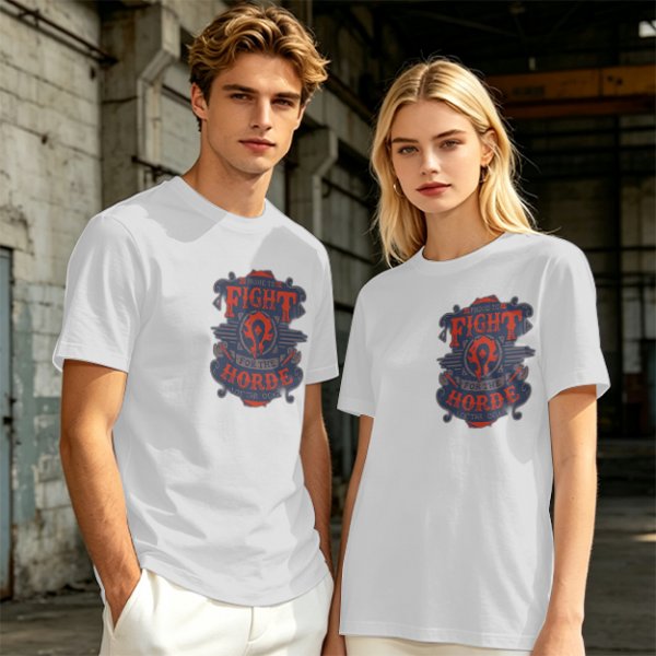 Olive Green Horde Themed Graphic T-Shirt For Fans