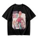 Olive T-Shirt with Friendship Themed Cartoon Crew Print