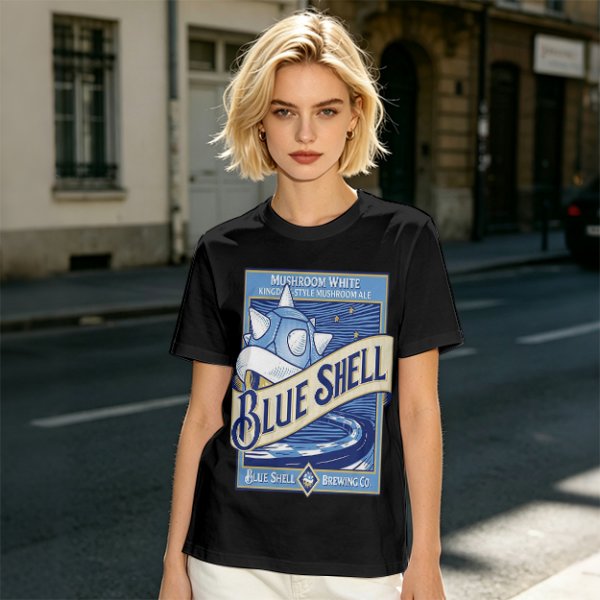 Blue Shell Brewing Co Mushroom White Ale T-Shirt