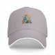 Black Baseball Cap With Themed Fantasy Warrior Art Print