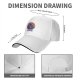 Black baseball cap with cheerful purple cat rainbow and Life is a Meowsical text