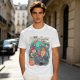 Psyce Cream Insane Flavor Graphic Tee with Whimsical Monster and Characters